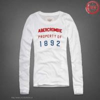 dames abercrombie fitch lang tees property of 1892 wit Store Almere Stad 0mmo2731